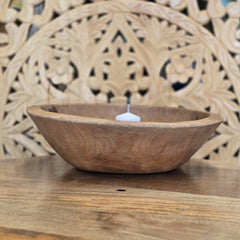 Indian Handcrafted Home Decor Parat Wooden Bowl 446