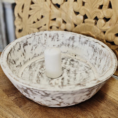 Indian Handcrafted Home Decor Parat Wooden Bowl 449