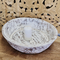 Indian Handcrafted Home Decor Parat Wooden Bowl 449