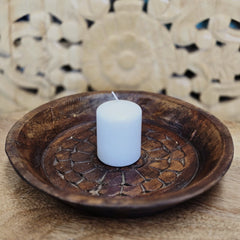 Indian Handcrafted Home Decor Parat Wooden Bowl 450