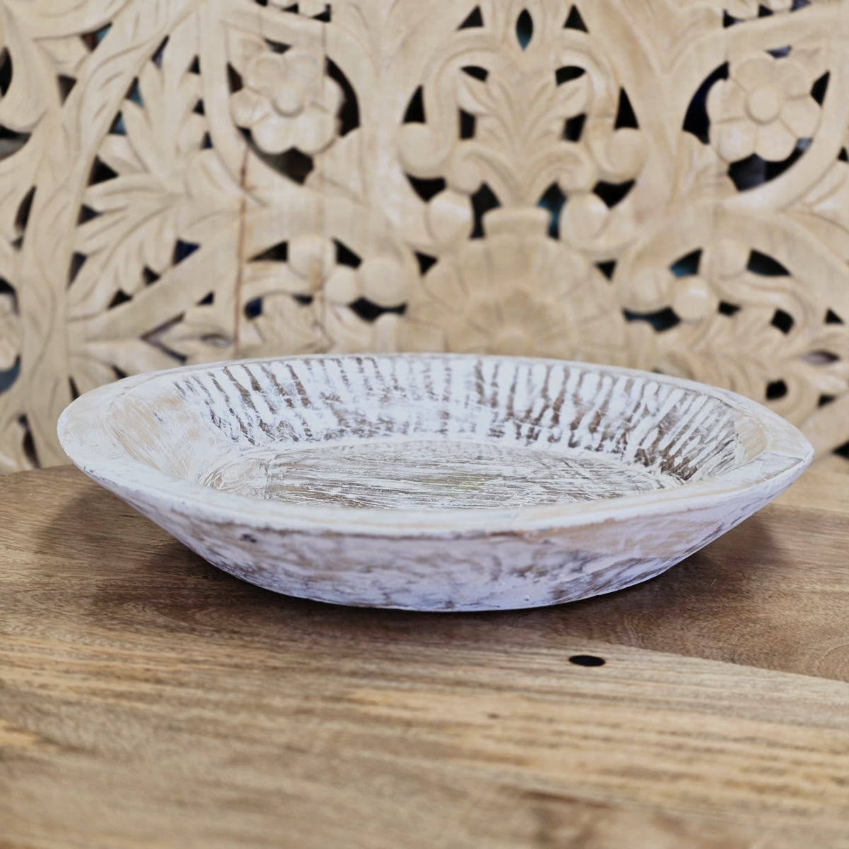 Indian Handcrafted Home Decor Parat Wooden Bowl 451