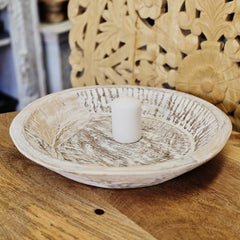 Indian Handcrafted Home Decor Parat Wooden Bowl 451