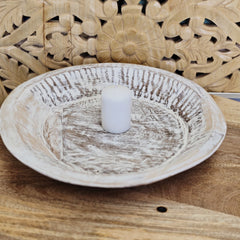 Indian Handcrafted Home Decor Parat Wooden Bowl 451