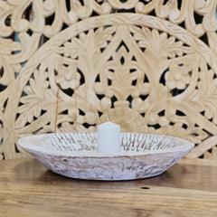 Indian Handcrafted Home Decor Parat Wooden Bowl 451
