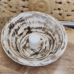 Indian Handcrafted Home Decor Parat Wooden Bowl 453