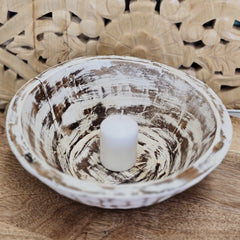 Indian Handcrafted Home Decor Parat Wooden Bowl 453