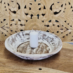 Indian Handcrafted Home Decor Parat Wooden Bowl 455