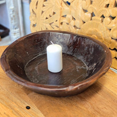 Indian Handcrafted Home Decor Parat Wooden Bowl 456