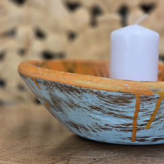 Indian Handcrafted Home Decor Parat Wooden Bowl 458