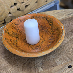 Indian Handcrafted Home Decor Parat Wooden Bowl 458