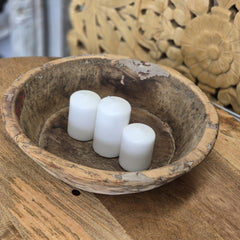 Indian Handcrafted Home Decor Parat Wooden Bowl 459
