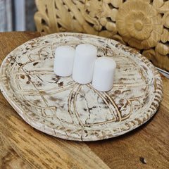 Indian Handcrafted Home Decor Wooden Serving Tray 460