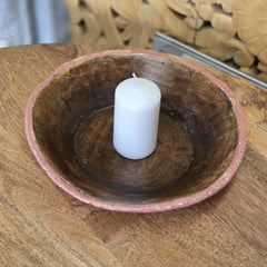 Indian Handcrafted Home Decor Parat Wooden Bowl 463