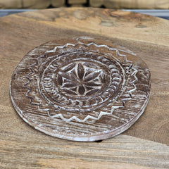 Indian Hand Carved Home Decor Wooden Plates 467