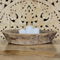 Indian Handcrafted Home Decor Parat Wooden Bowl 466