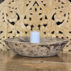 Indian Handcrafted Home Decor Parat Wooden Bowl 469