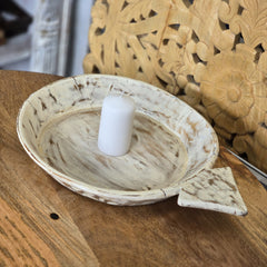 Indian Handcrafted Home Decor Parat Wooden Bowl 471
