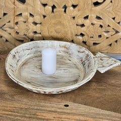 Indian Handcrafted Home Decor Parat Wooden Bowl 471