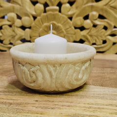 Indian Hand Carved Home Decor Stone Bowl A31
