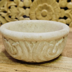 Indian Hand Carved Home Decor Stone Bowl A31