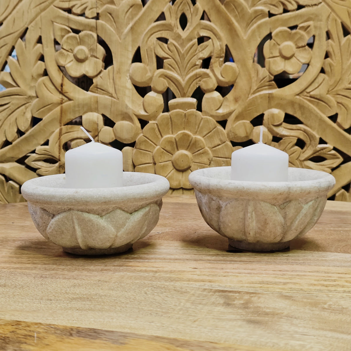 Indian Hand Carved Home Decor Stone Bowl A34