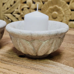 Indian Hand Carved Home Decor Stone Bowl A34
