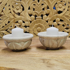 Indian Hand Carved Home Decor Stone Bowl A34
