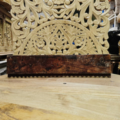 Indian Handmade Carved Solid Wood Wall Hanger A36