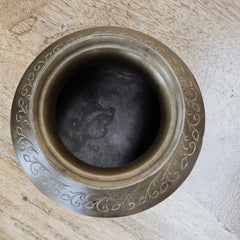 Indian Handcrafted Home Decor Metal Pot A44