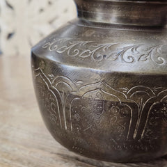 Indian Handcrafted Home Decor Metal Pot A44