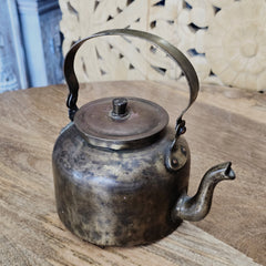 Indian Handcrafted Home Decor Metal Tea kettle A45