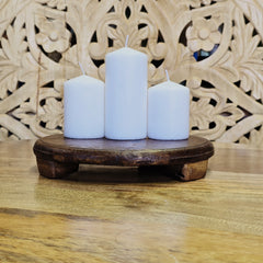 Indian Hand Carved Home Decor Wooden Chapati Board A13