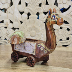 Indian Handcrafted Wooden Home Decor Showpiece A17