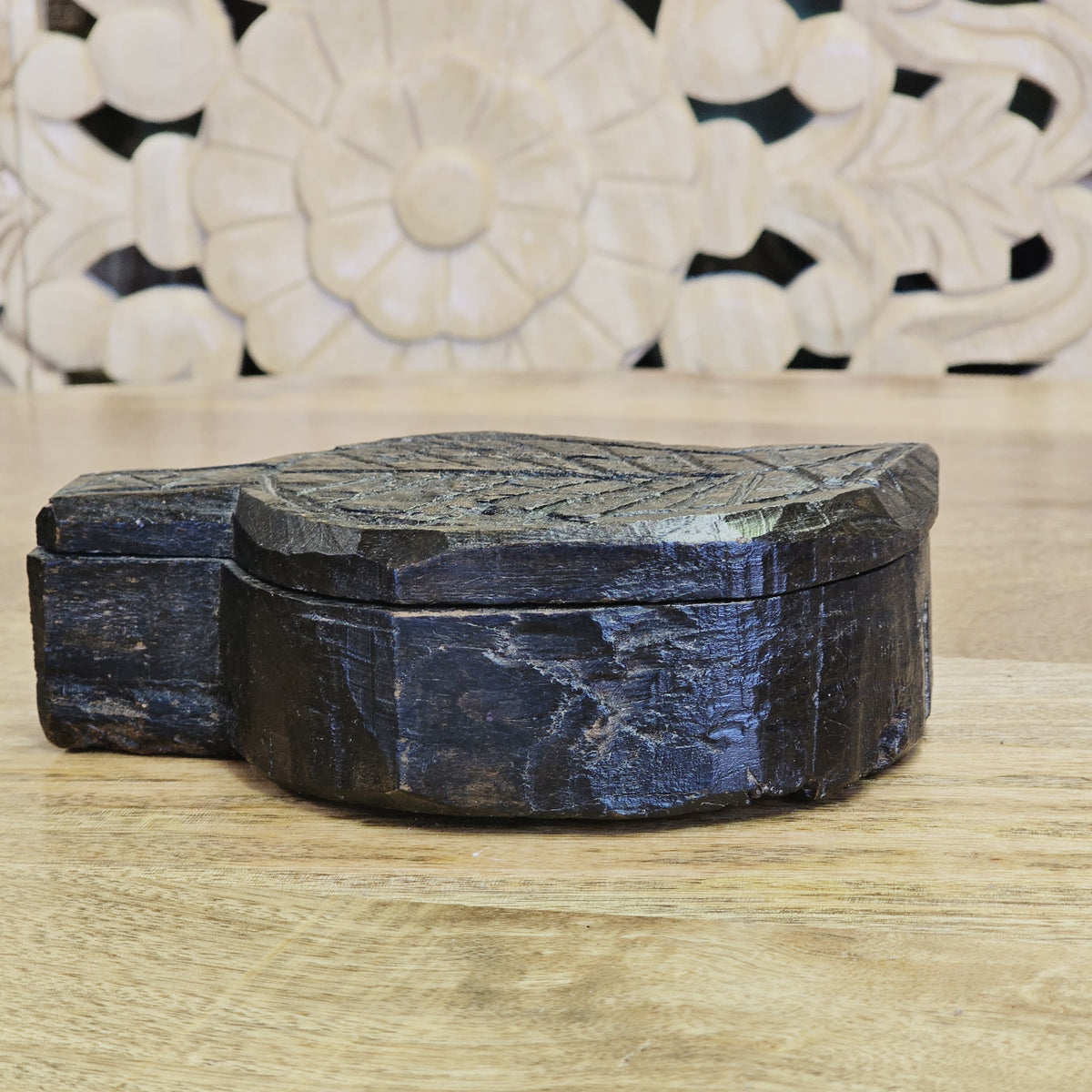 Indian Handcrafted Wooden Home Decor Spice Box A18