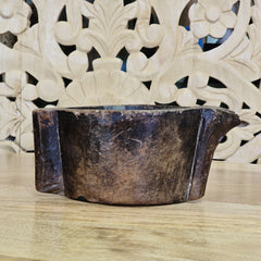 Indian Wooden Hand Carved Candle Holder Stand A20