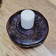 Indian Hand Carved Home Decor Wooden Chapati Board A27