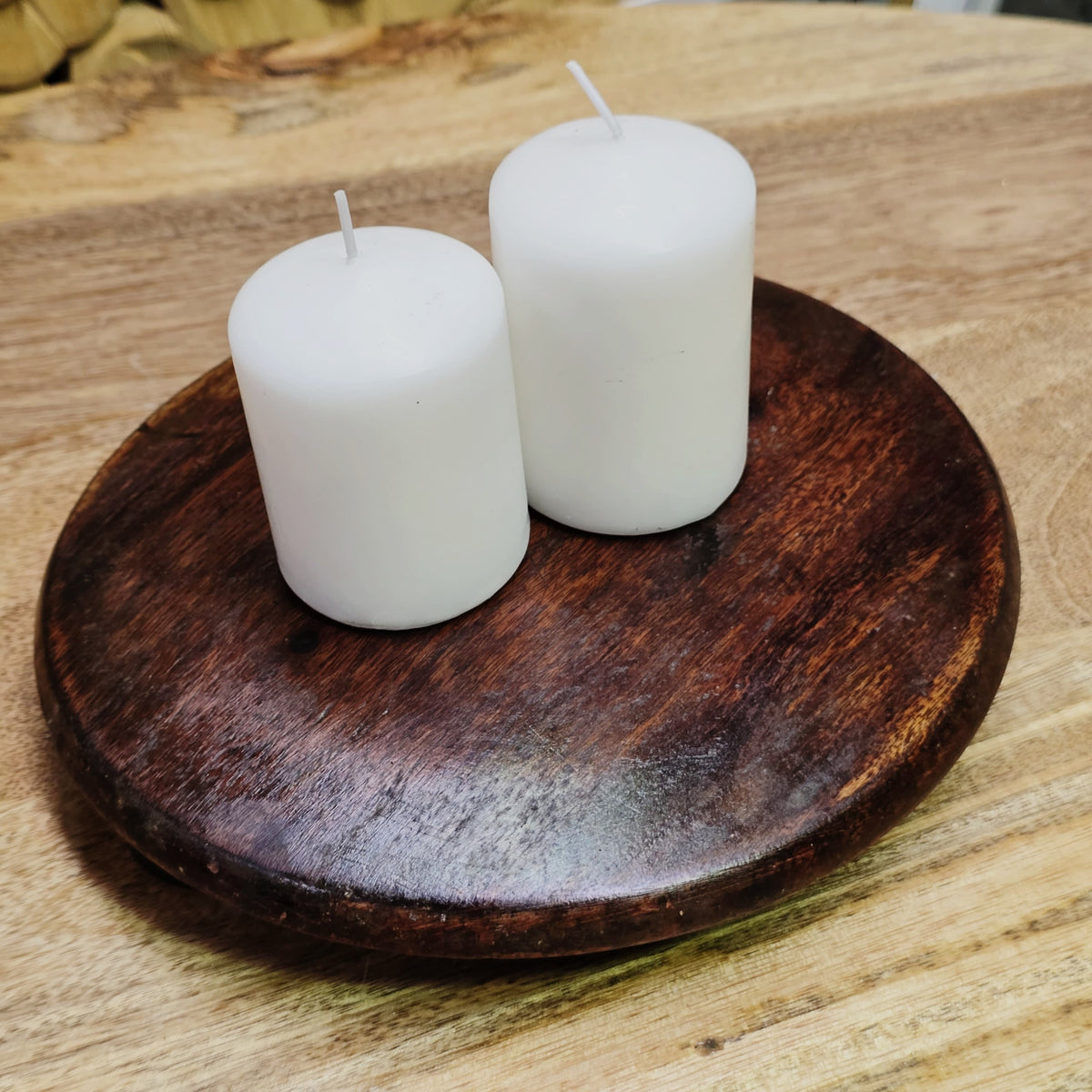 Indian Hand Carved Home Decor Wooden Chapati Board A28