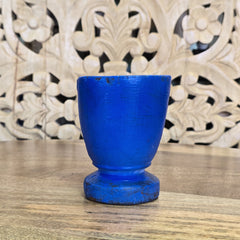 Indian Wooden Hand Carved Candle Holder Stand A01