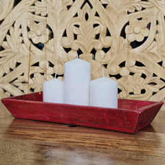 Indian Handcrafted Wooden Home Decor Serving Tray A48