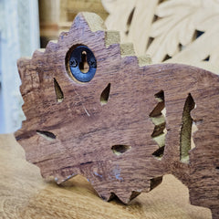 Indian Handmade Carved Solid Wood Wall Hanger A04