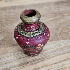 Indian Handcrafted Home Decor Wooden Pot A46