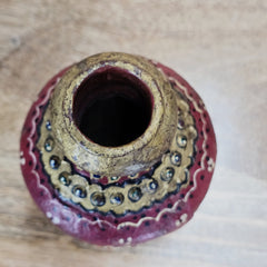Indian Handcrafted Home Decor Wooden Pot A46
