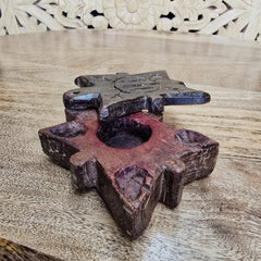 Indian Handcrafted Wooden Home Decor Spice Box A55