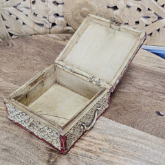 Indian Handcrafted Wooden Home Decor Jewellery Storage Box A61