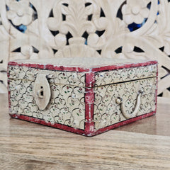Indian Handcrafted Wooden Home Decor Jewellery Storage Box A61