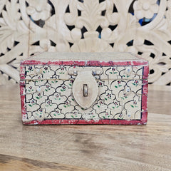 Indian Handcrafted Wooden Home Decor Jewellery Storage Box A61