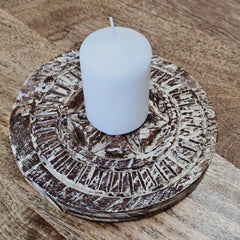 Indian Hand Carved Home Decor Wooden Plates A69