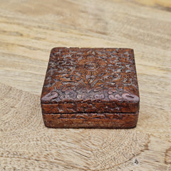 Indian Handcrafted Wooden Home Decor Jewellery Storage Box A93