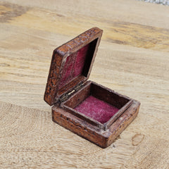 Indian Handcrafted Wooden Home Decor Jewellery Storage Box A93