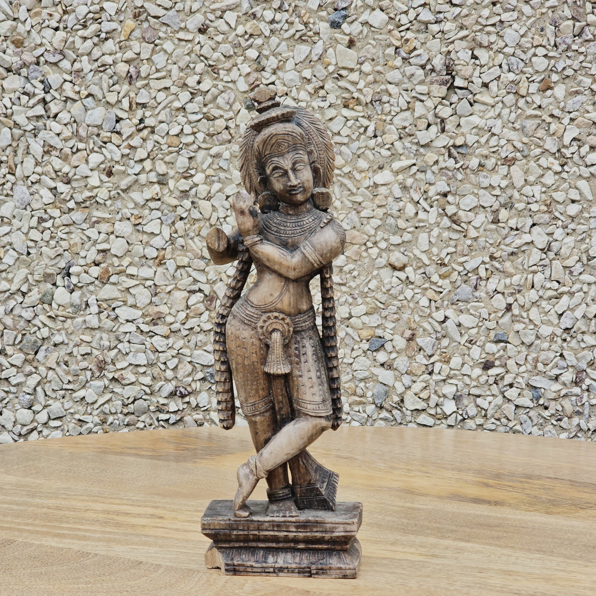 Indian Handcrafted Home Decor Wooden Showpiece A95